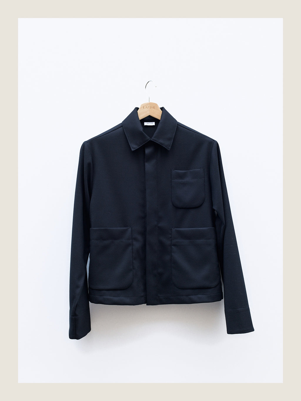 The Set Jacket in Black Twill