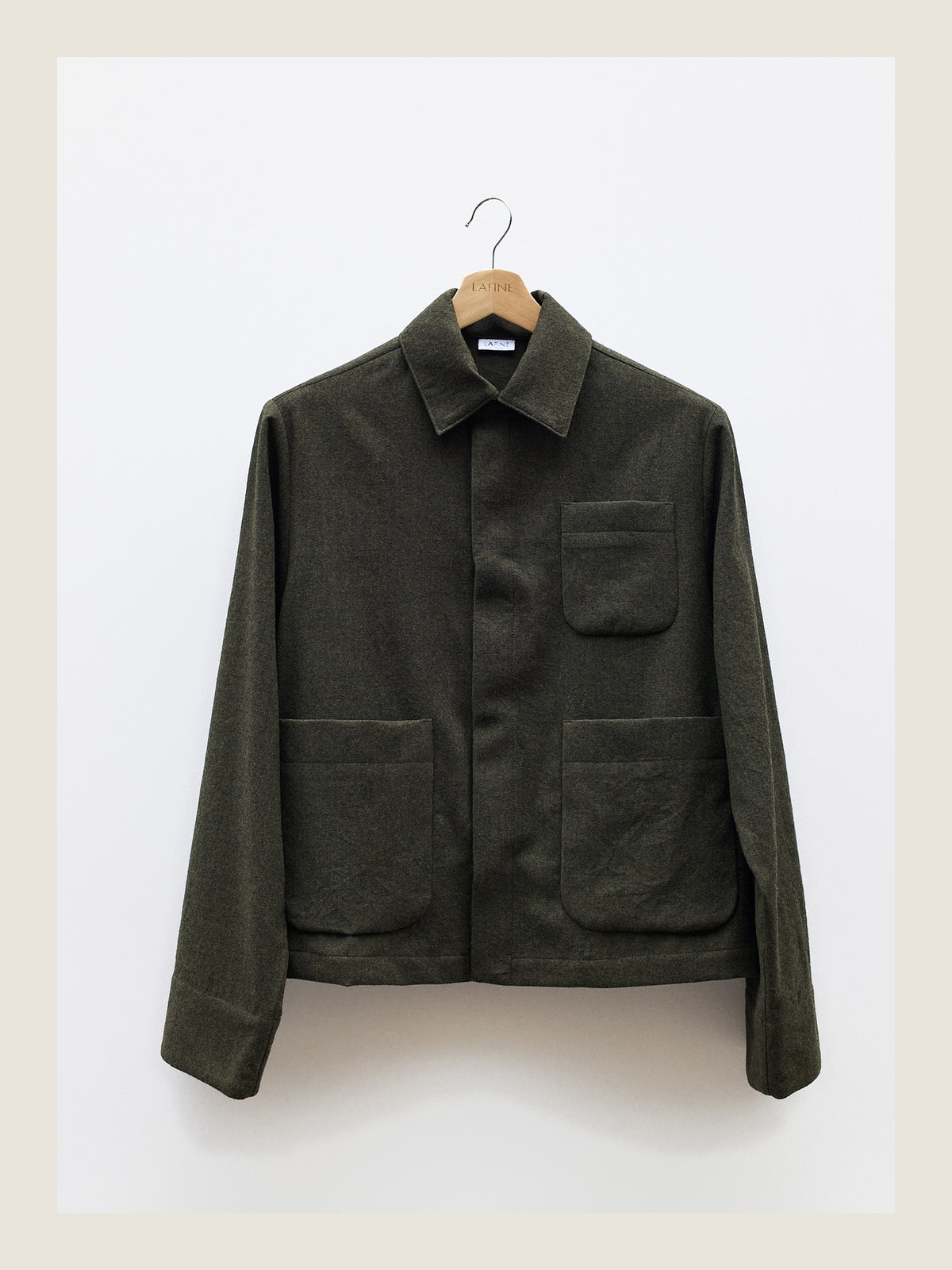 The Set Jacket in Moss Wool