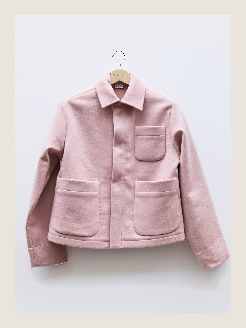 The Set Jacket in Rose Wool Cashmere