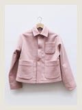 The Set Jacket in Rose Wool Cashmere