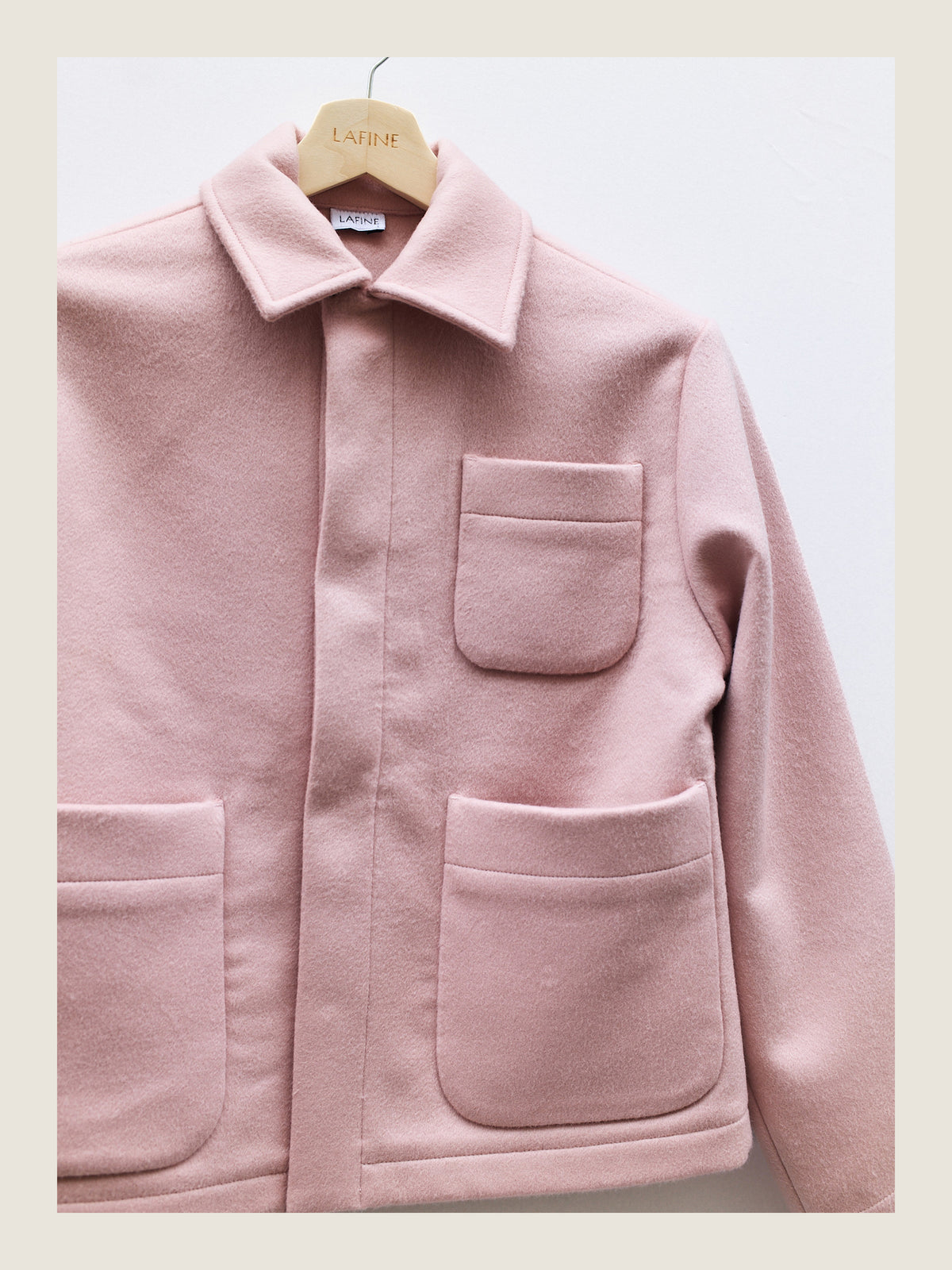 The Set Jacket in Rose Wool Cashmere