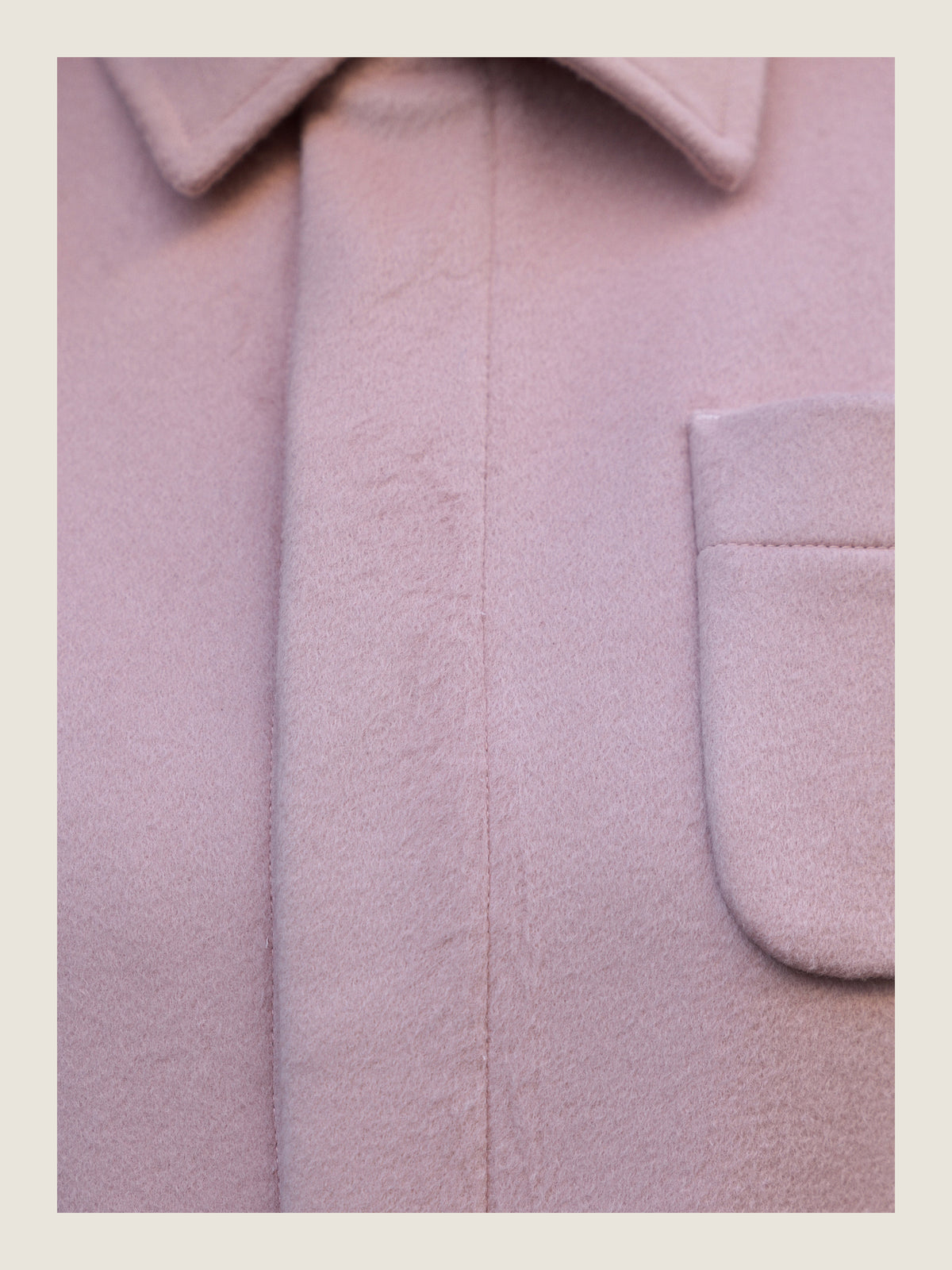 The Set Jacket in Rose Wool Cashmere