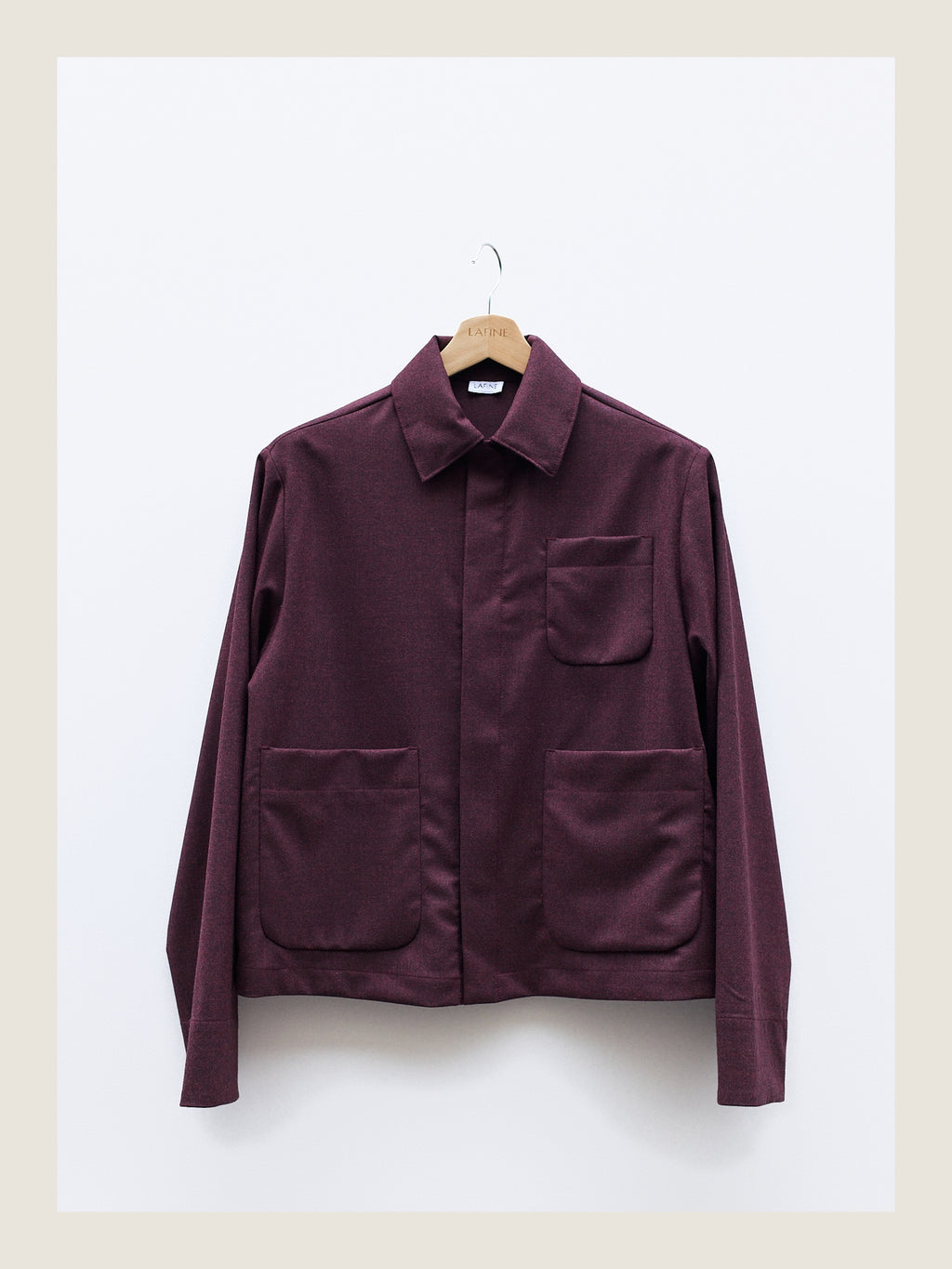 The Set Jacket in Wine Wool