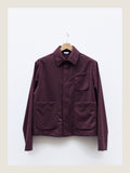The Set Jacket in Wine Wool
