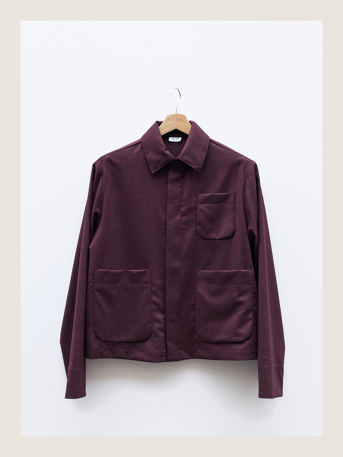 The Set Jacket in Wine Wool