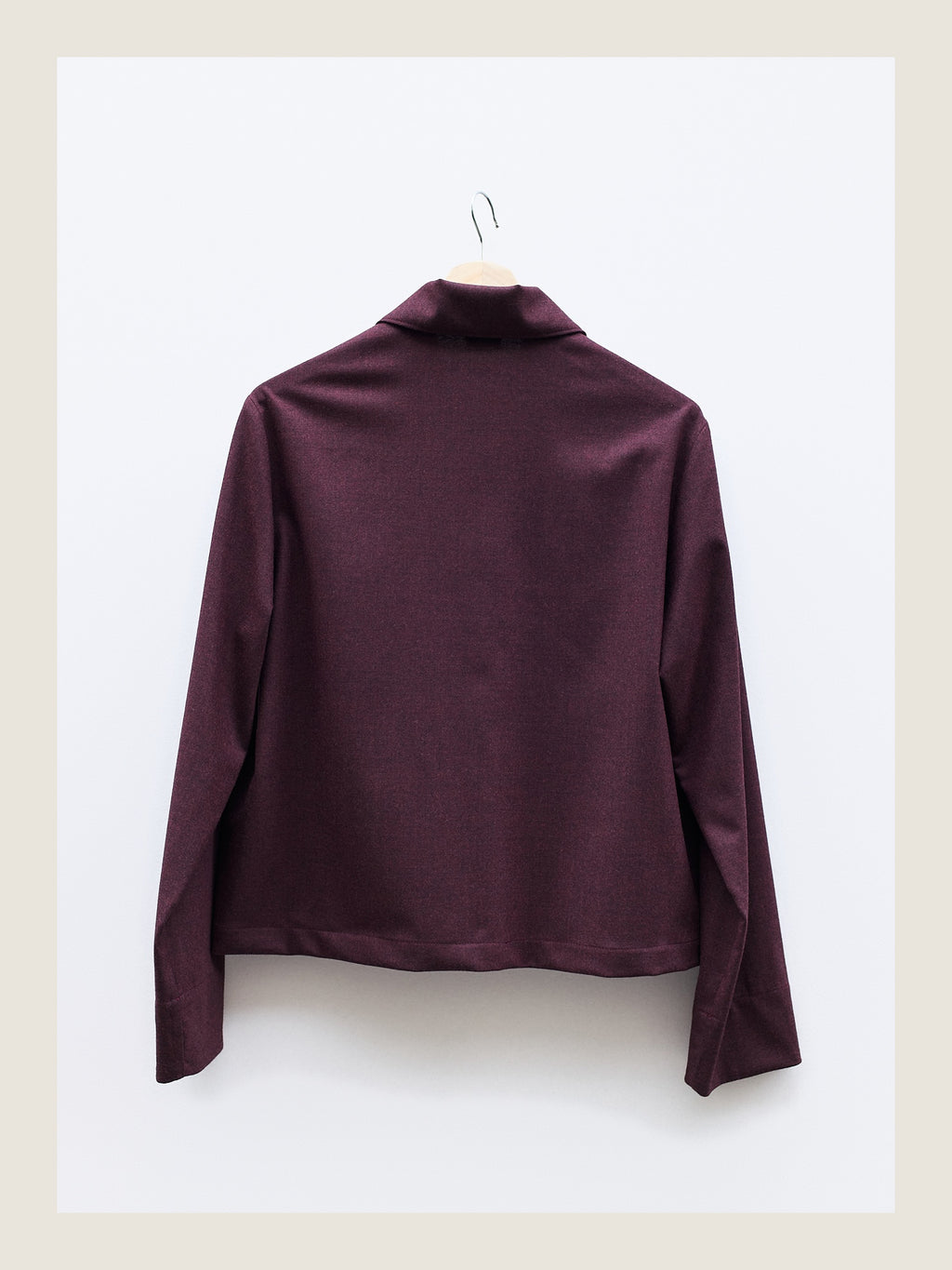 The Set Jacket in Wine Wool