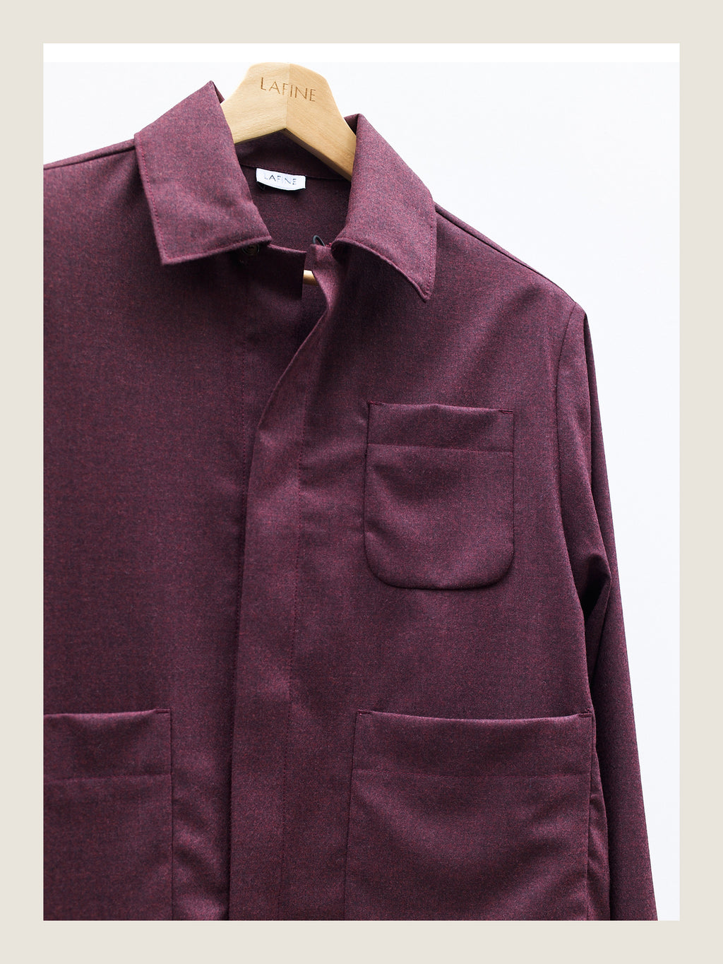 The Set Jacket in Wine Wool