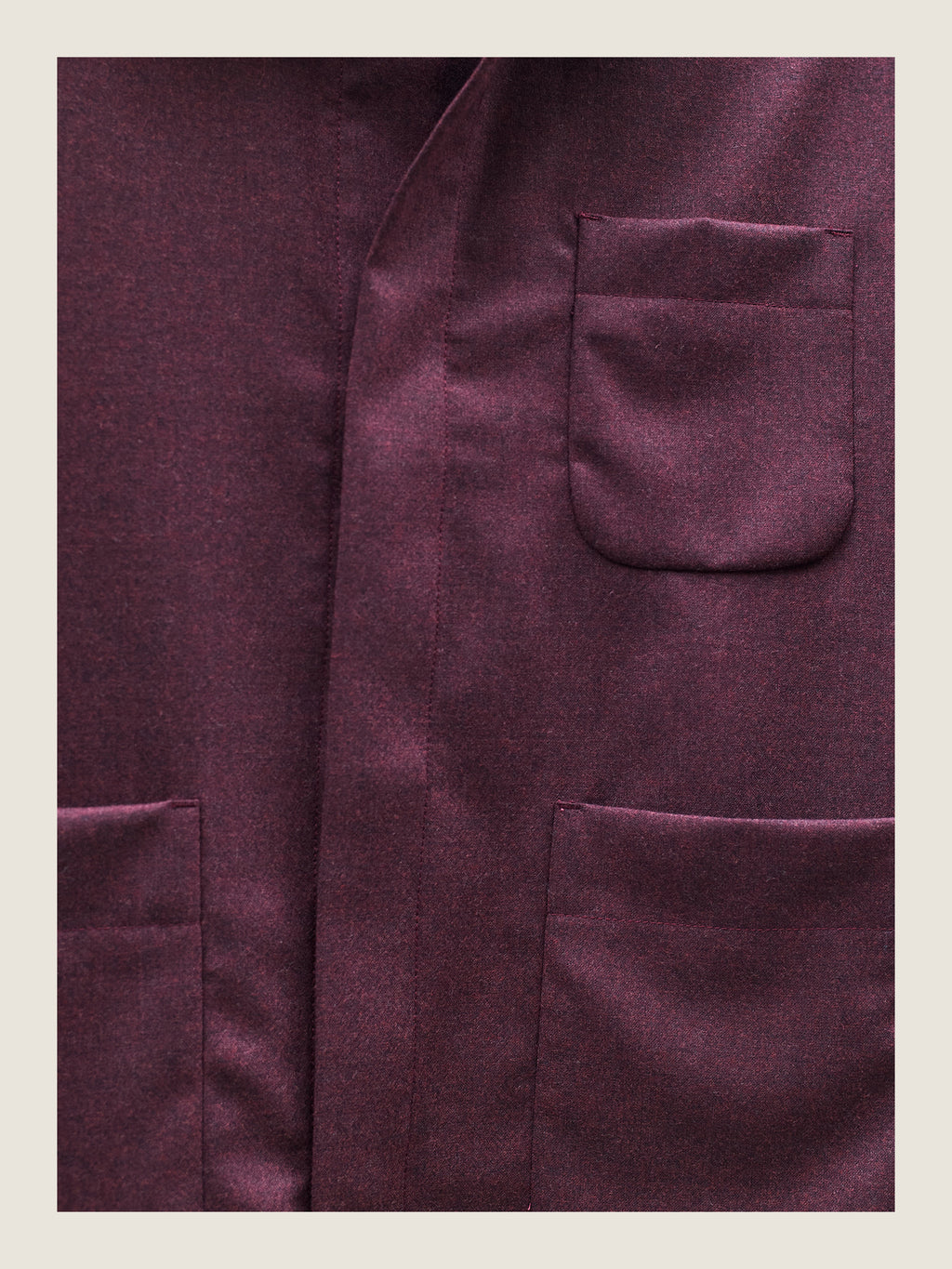 The Set Jacket in Wine Wool