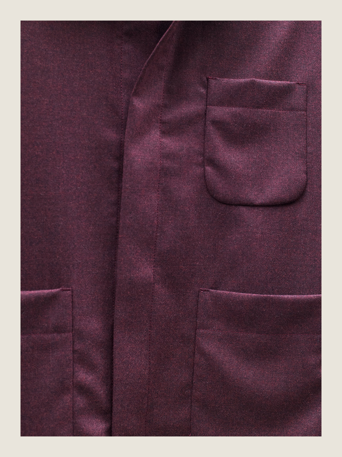 The Set Jacket in Wine Wool