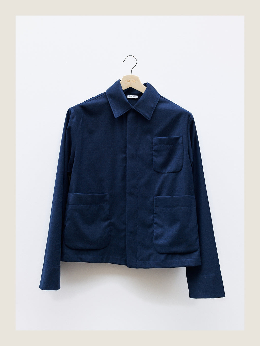 The Set Jacket in Woad Wool