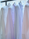 Crisp Shirt in Pale Striped Cotton