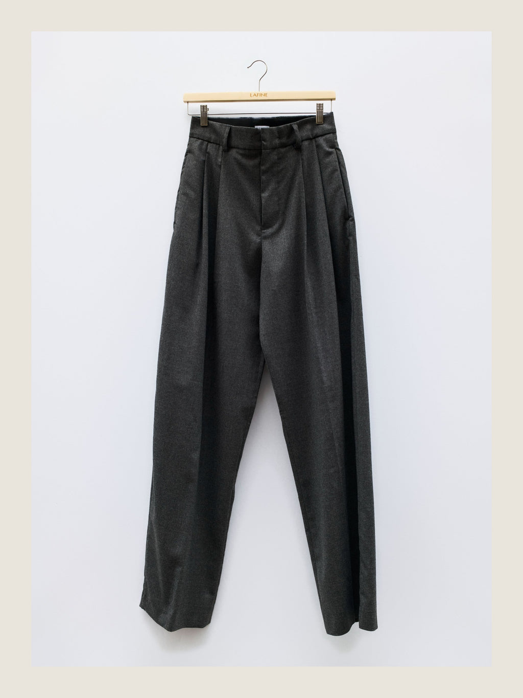 Tailored Pants in Graphite Wool