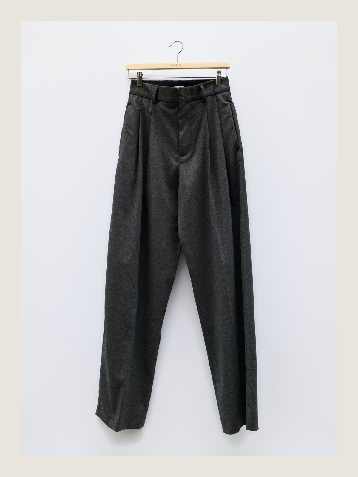 Tailored Pants in Graphite Wool