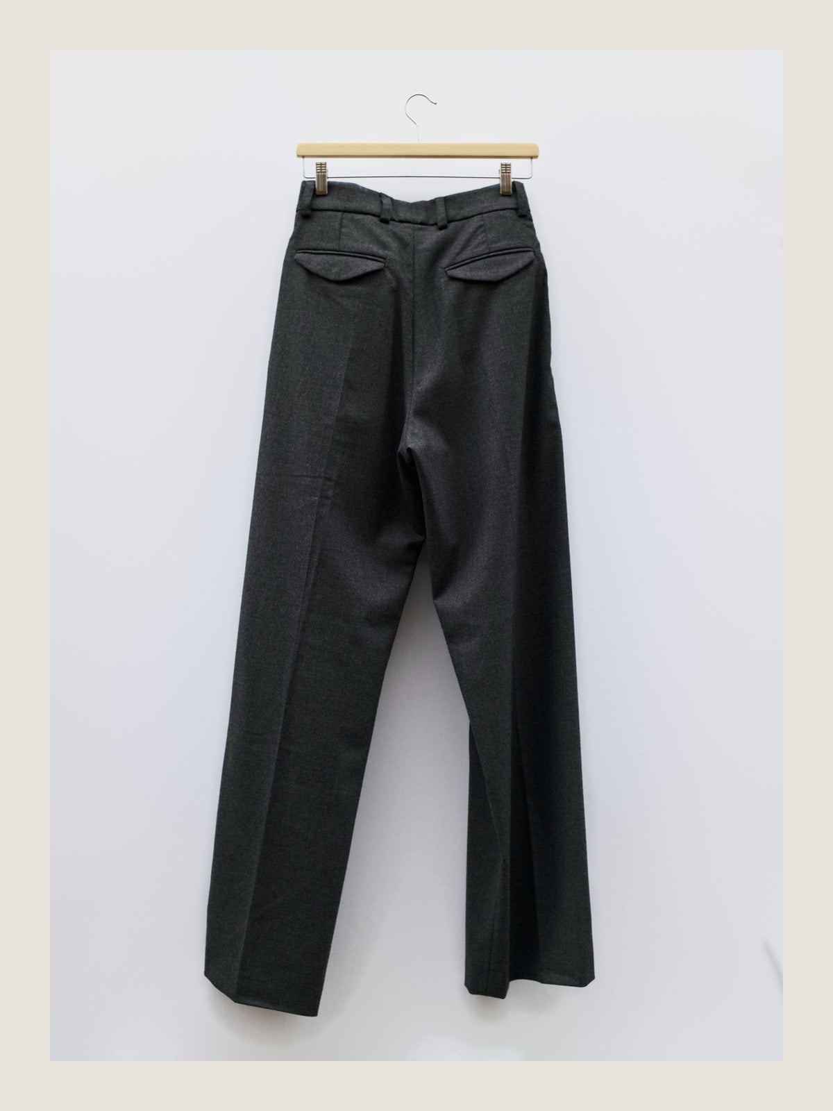 Tailored Pants in Graphite Wool
