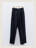 Tailored Pants in Navy Check Wool
