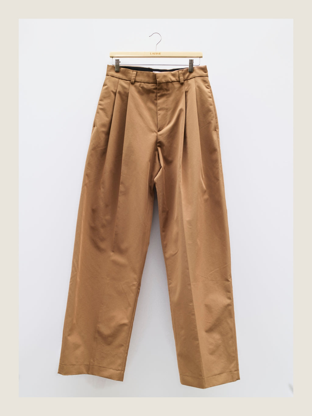 Tailored Pants in Nude Cotton