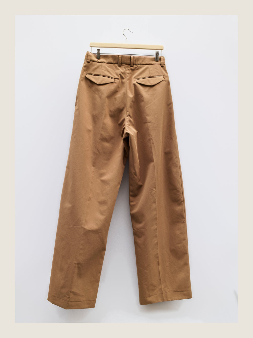 Tailored Pants in Nude Cotton