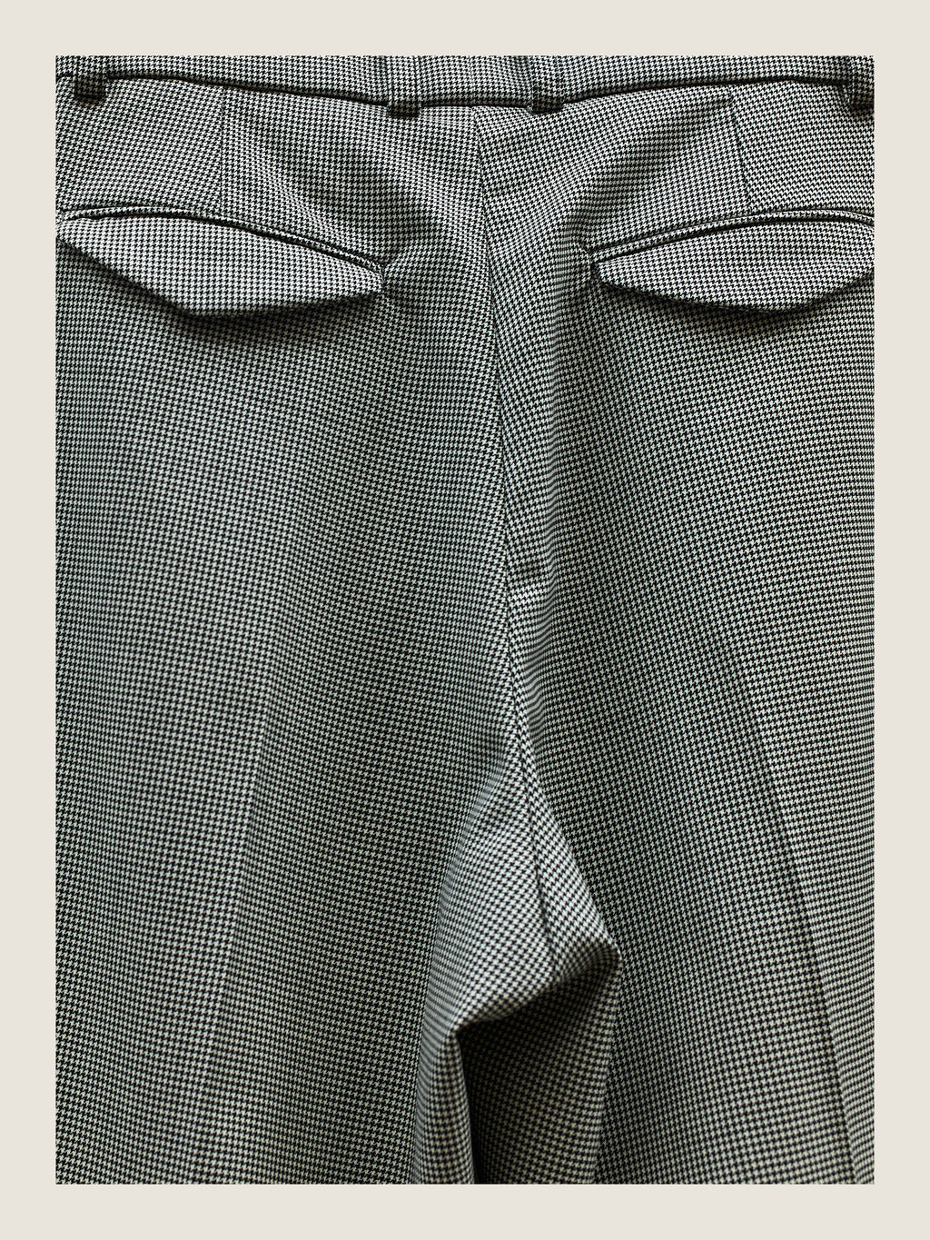 Tailored Pants in Pied de Poule Wool