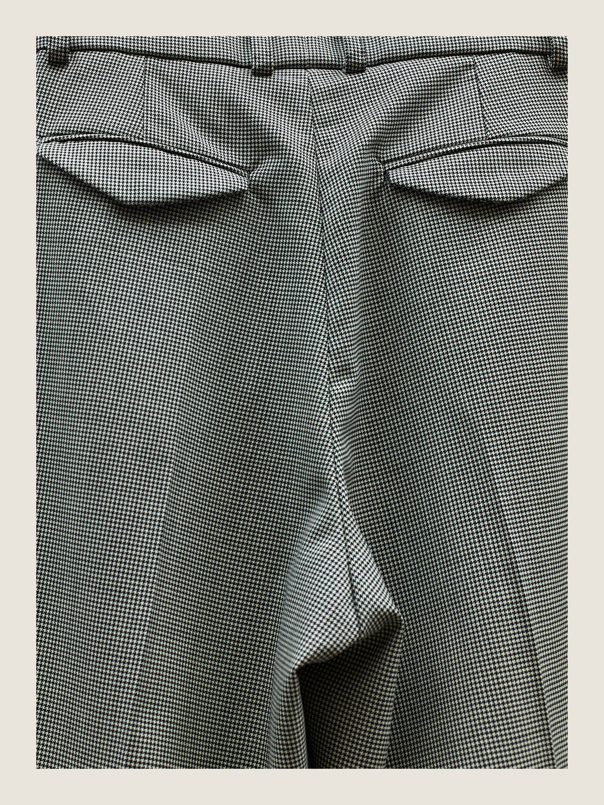 Tailored Pants in Pied de Poule Wool