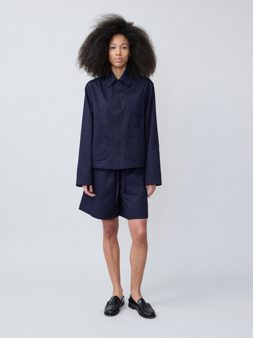 Flowy Shorts – Denim Indigo
