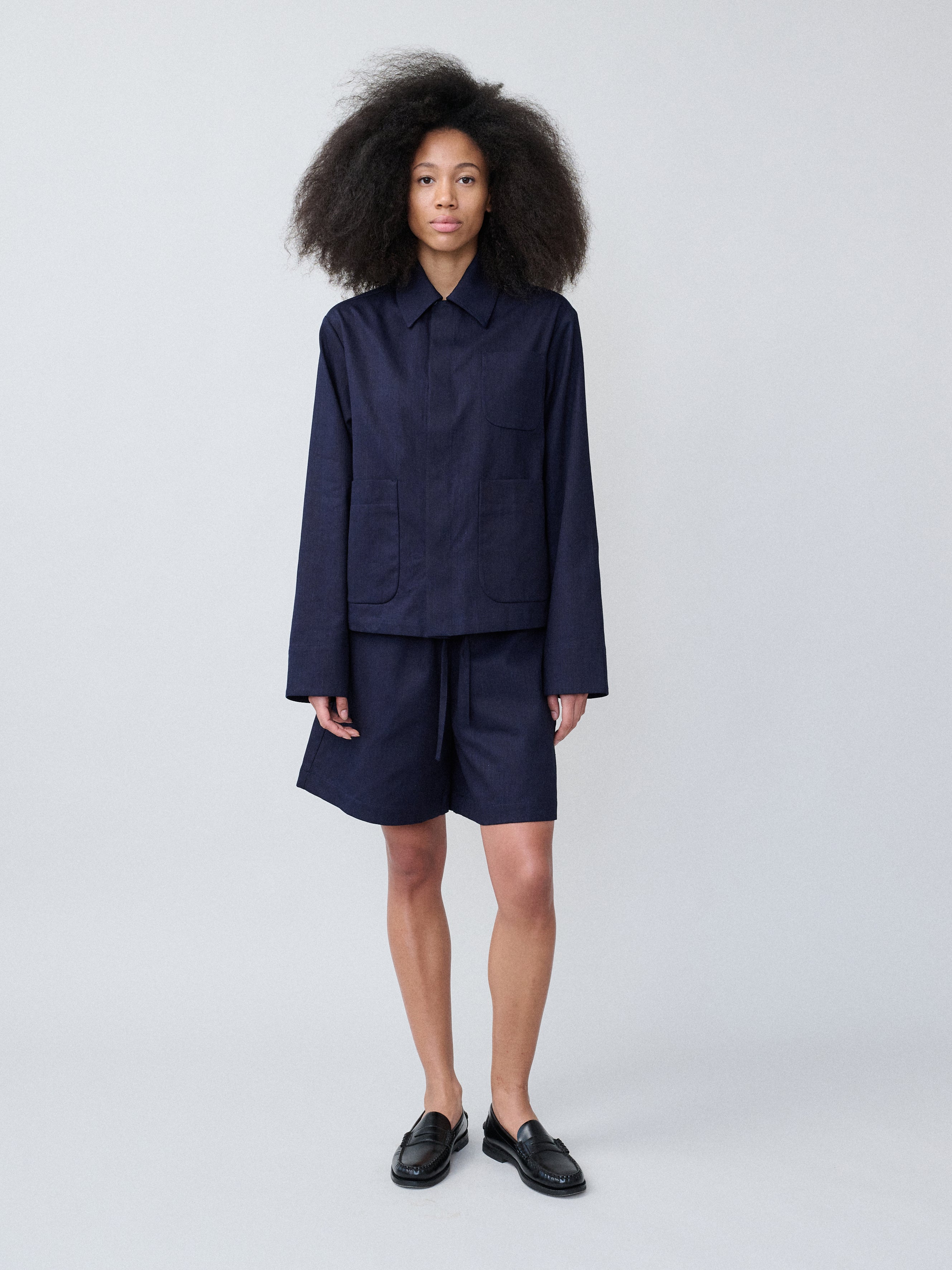 Flowy Shorts – Denim Indigo