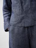 The Set Jacket – Linen Wool Navy
