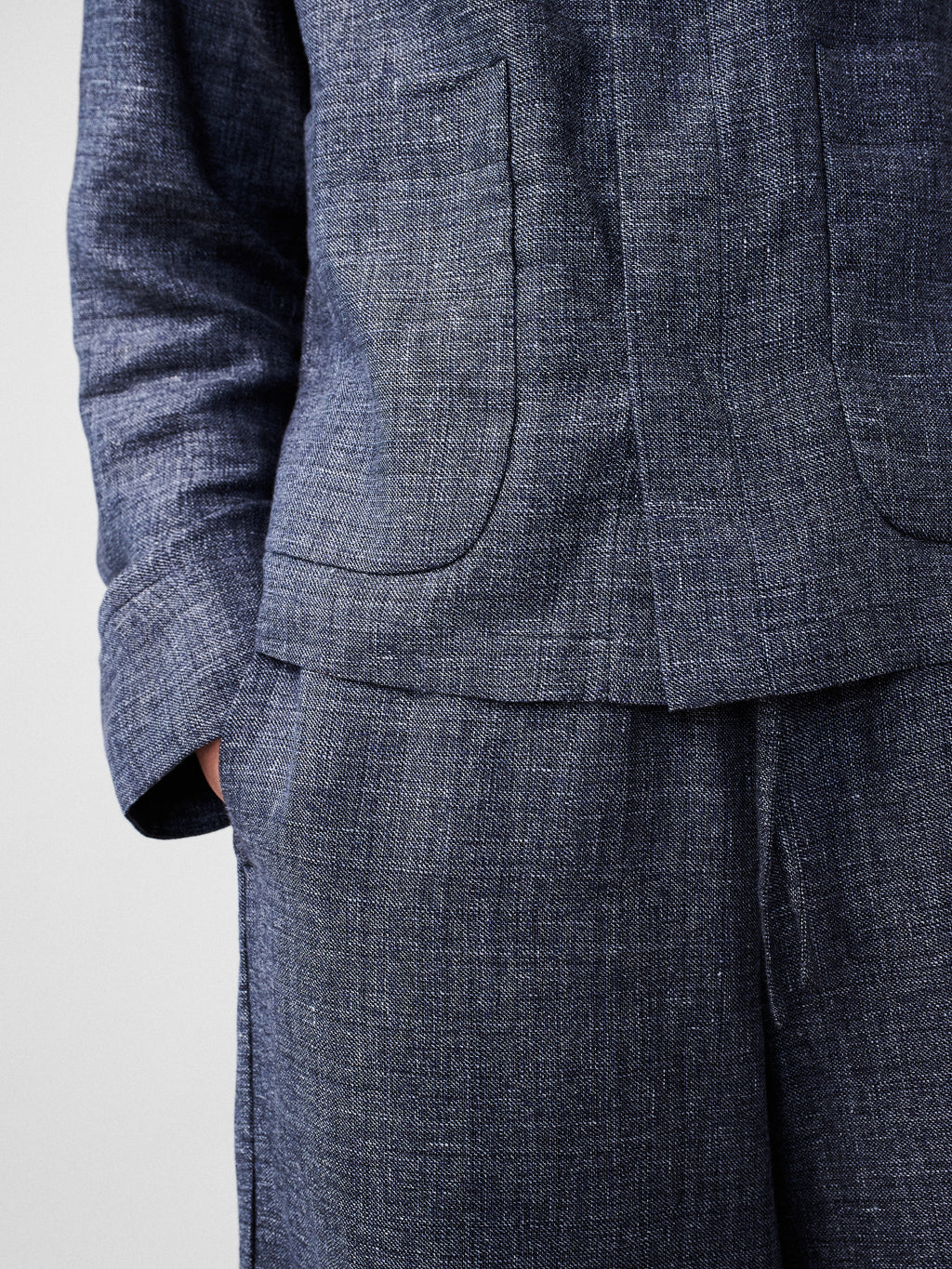 Flowy Pants – Linen Wool Navy