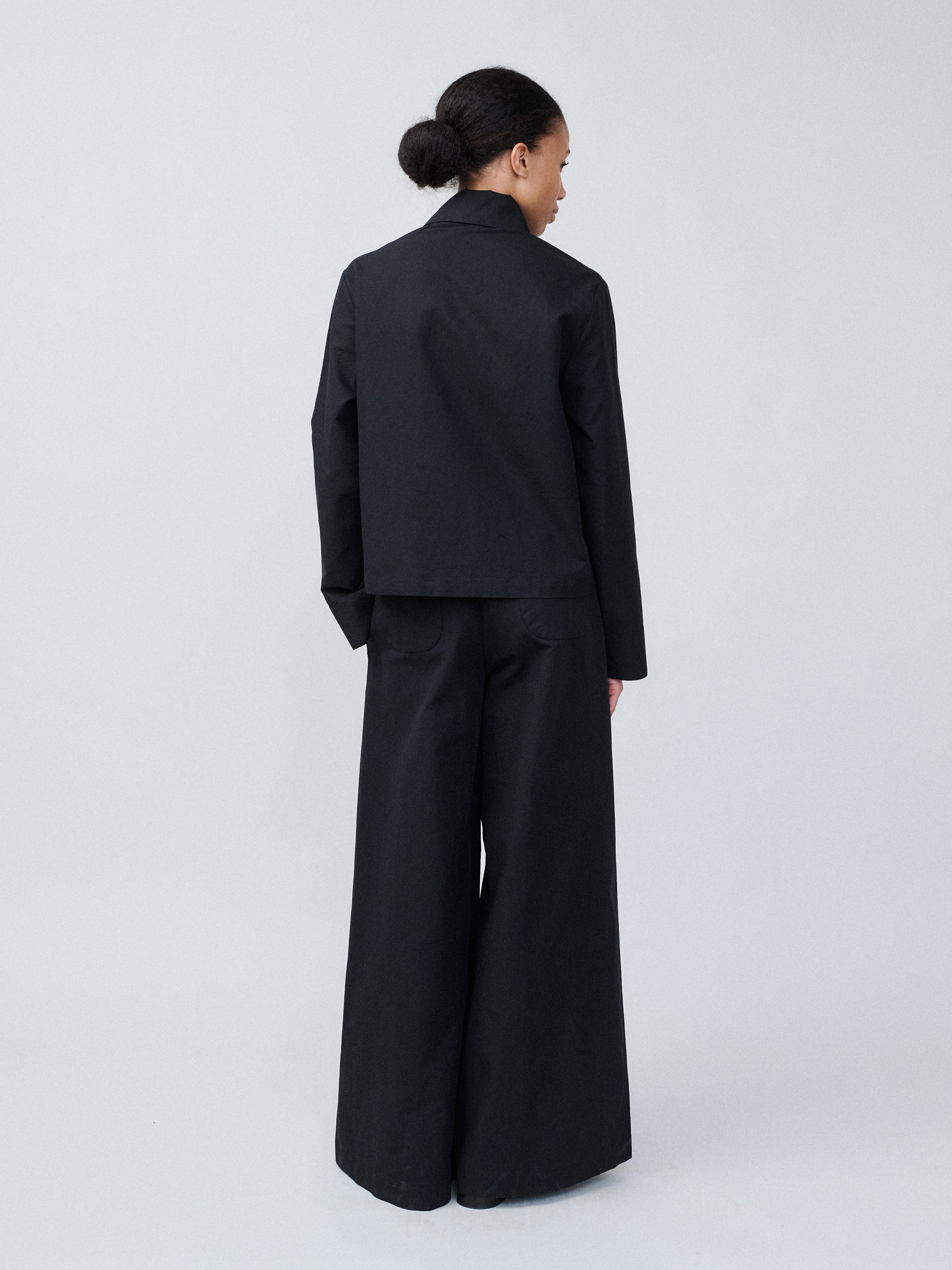 The Set Jacket – Cotton Linen Black