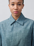 The Set Jacket – Denim Chambray Mid Blu