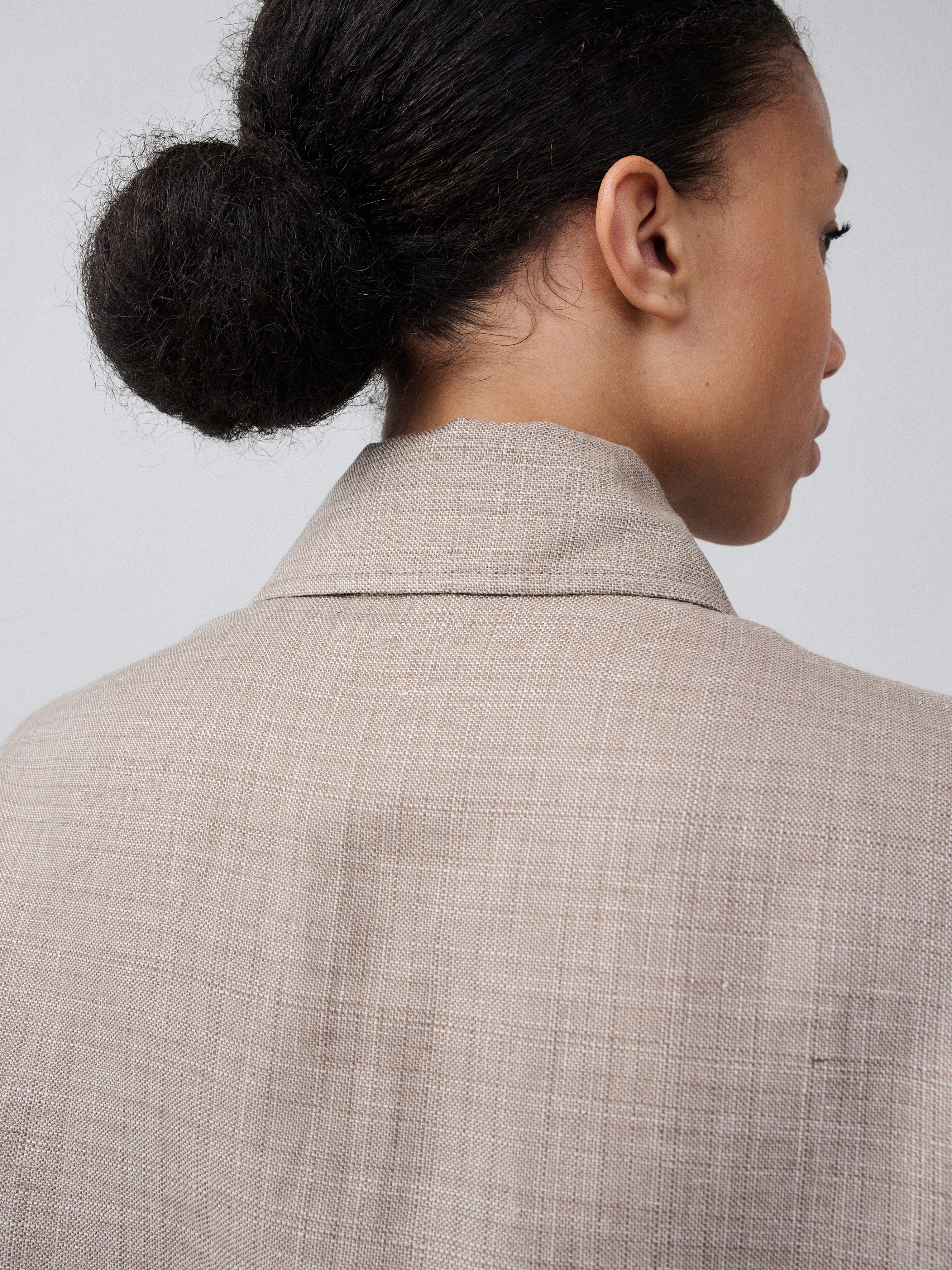 The Set Jacket – Linen Wool Brown