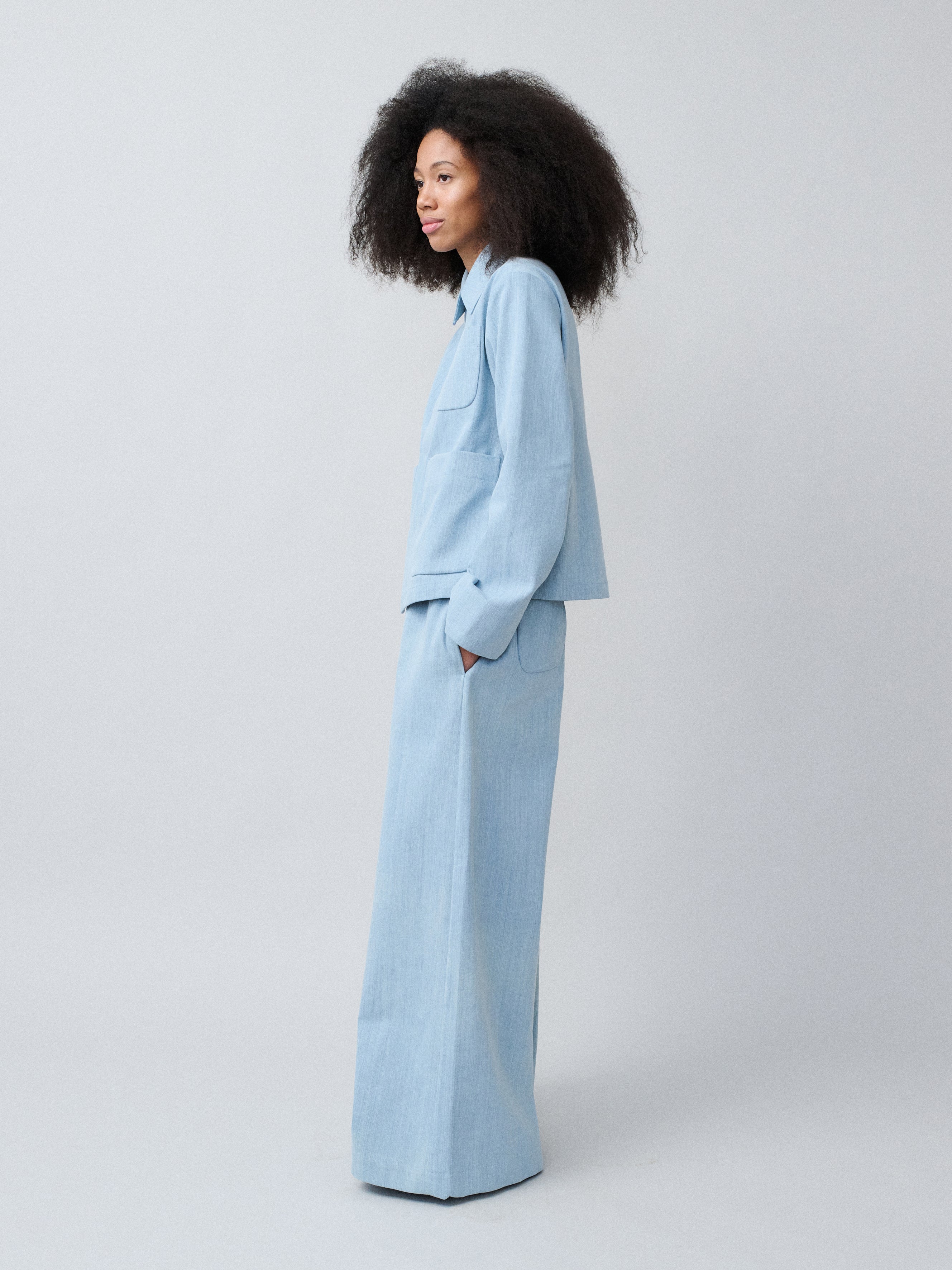 The Set Jacket - Soft Denim Light Blue