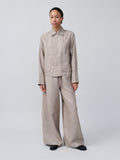 The Set Jacket – Linen Wool Brown